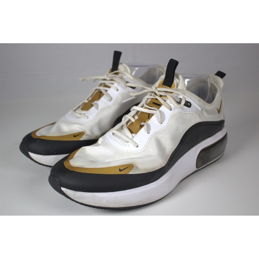 Nike Air Max Dia Icon Clash Womens Athletic Shoes White Black Gold Sneakers 11